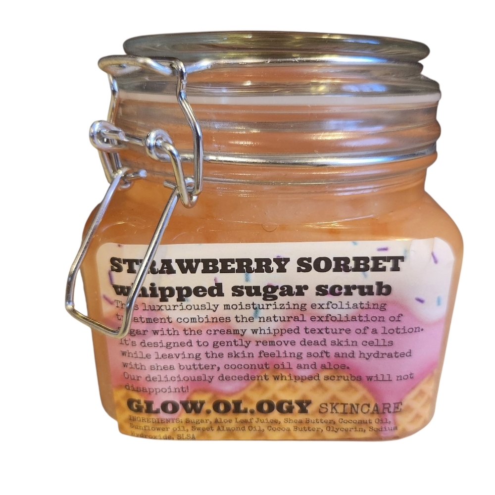 Strawberry Sorbet Whipped Sugar Scrub